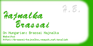 hajnalka brassai business card